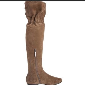 calvin klein mayson suede over the knee boots